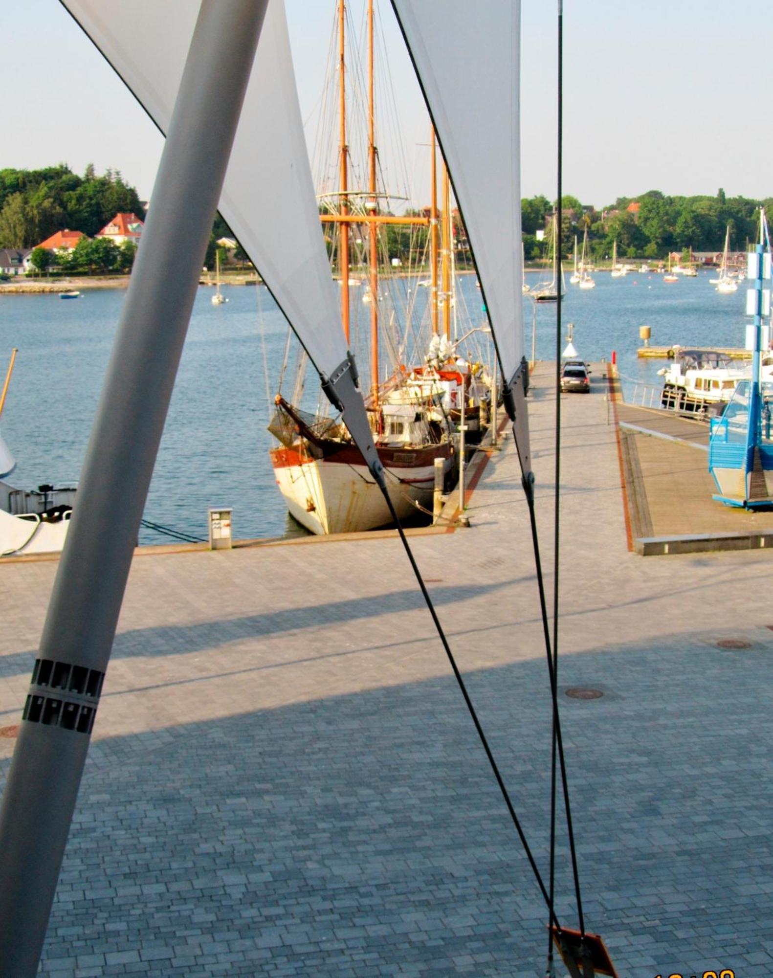 Apartment 12 - "Silbermoewe I" - Blickrichtung Yacht- Und Binnenhafenoffenes Meer Eckernförde Dış mekan fotoğraf