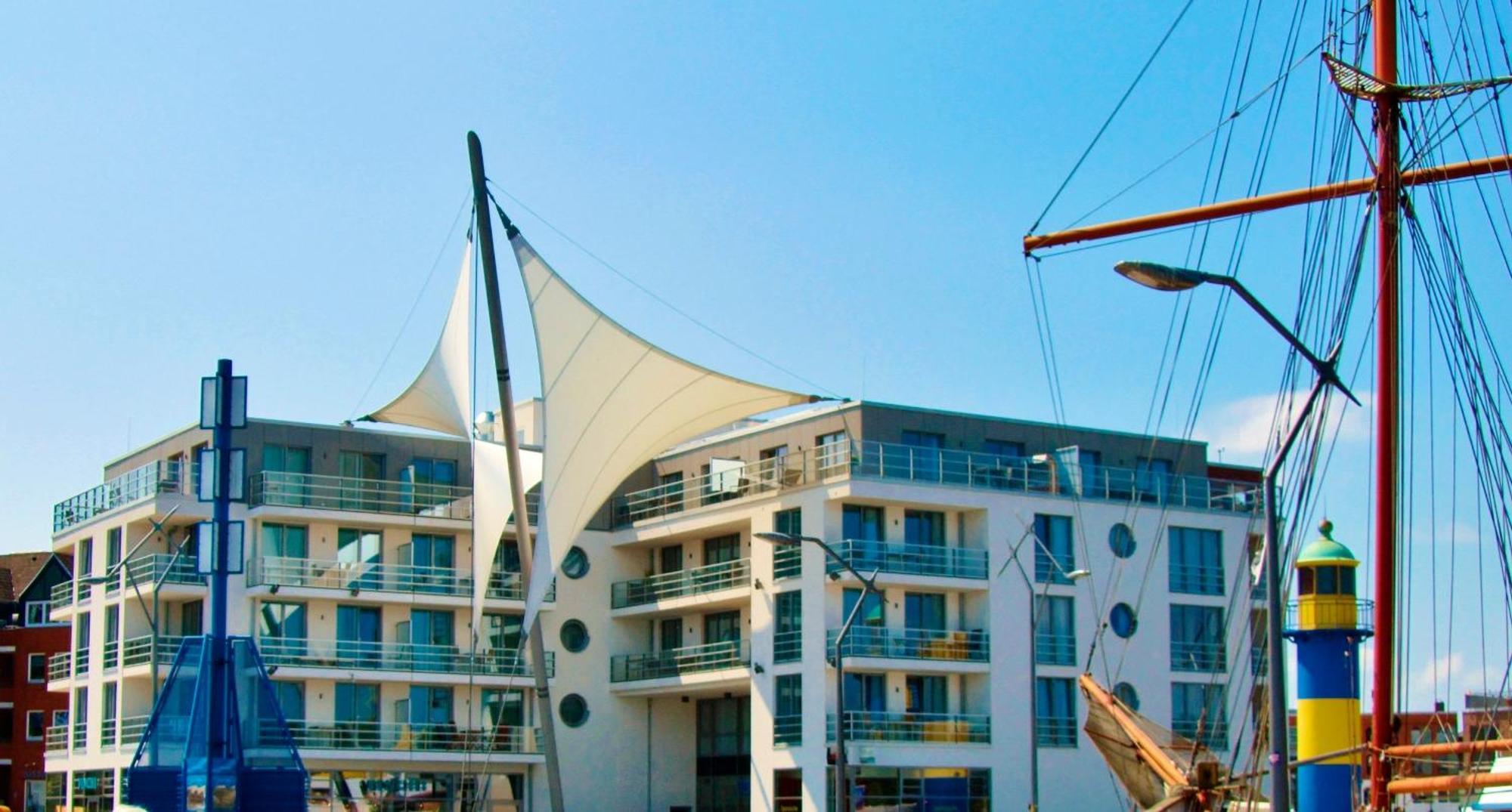 Apartment 12 - "Silbermoewe I" - Blickrichtung Yacht- Und Binnenhafenoffenes Meer Eckernförde Dış mekan fotoğraf