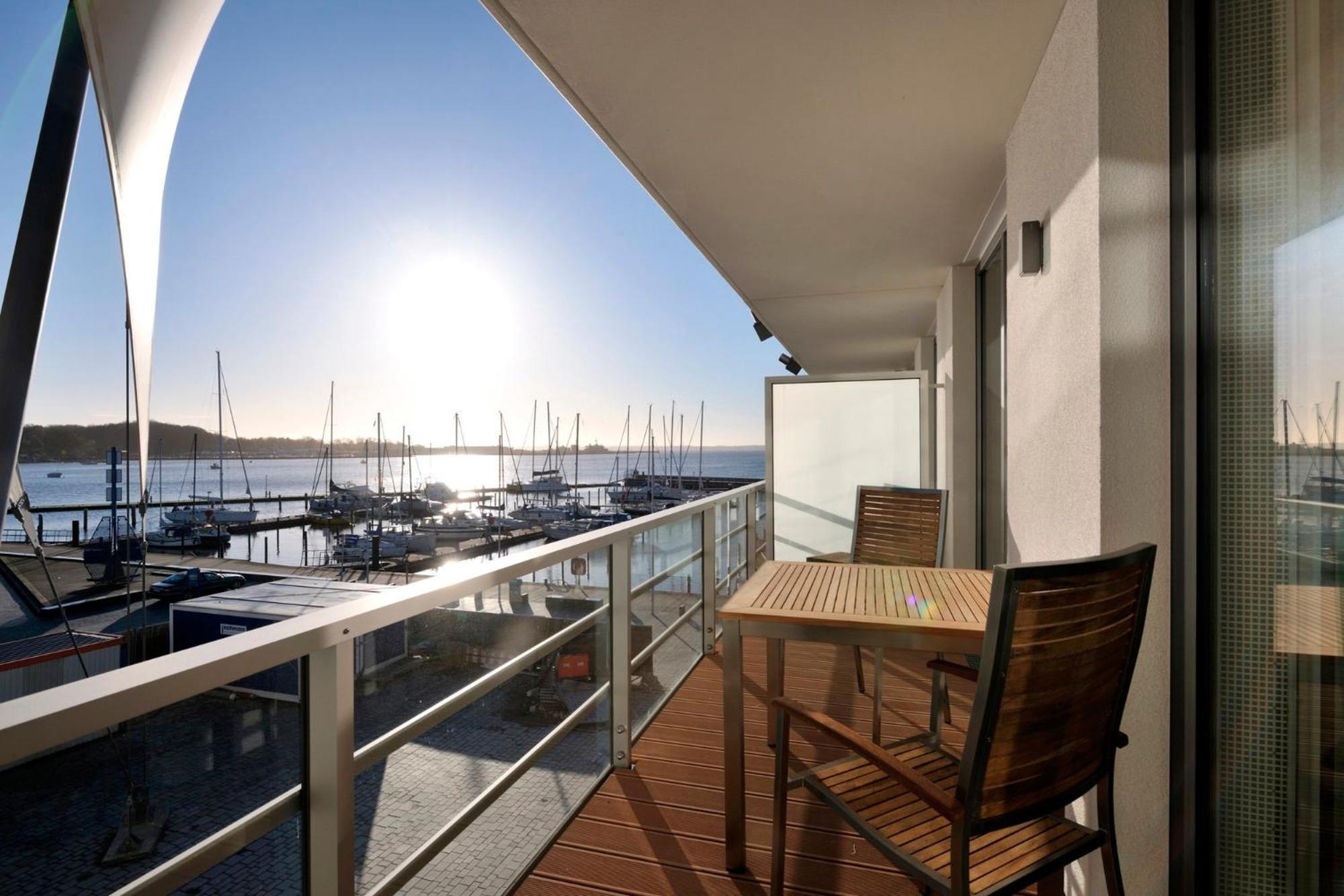 Apartment 12 - "Silbermoewe I" - Blickrichtung Yacht- Und Binnenhafenoffenes Meer Eckernförde Dış mekan fotoğraf